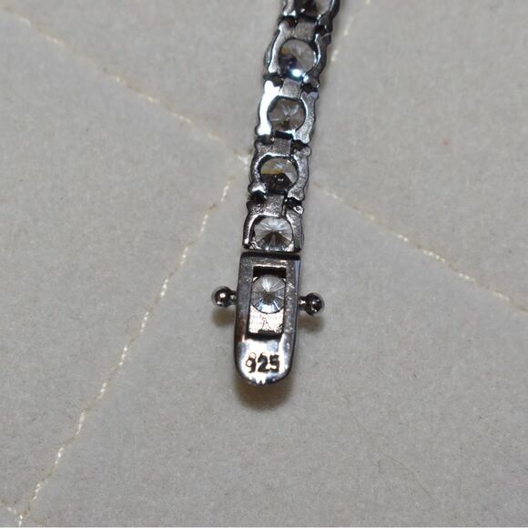 Sterling Silver Tennis Bracelet - Picture 8 of 9